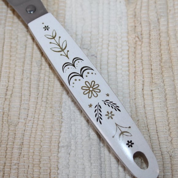 VTG FLINT ARROWHEAD STAINLESS CAKE KNIFE SPATULA WHEAT HARVEST HANDLE 12 3/8 USA - Picture 4 of 13